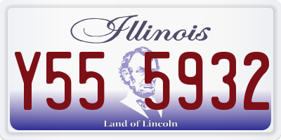 IL license plate Y555932