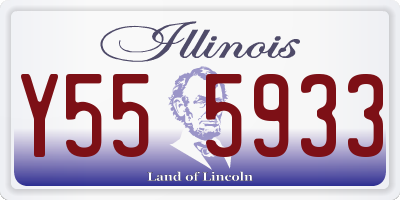 IL license plate Y555933