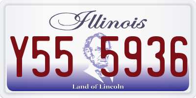 IL license plate Y555936