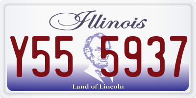 IL license plate Y555937