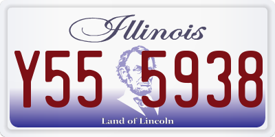 IL license plate Y555938