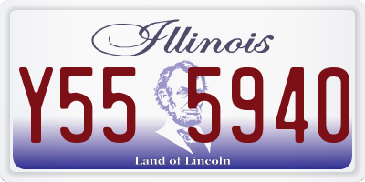 IL license plate Y555940
