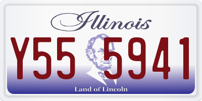 IL license plate Y555941