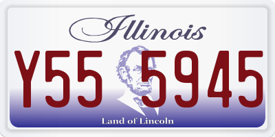 IL license plate Y555945