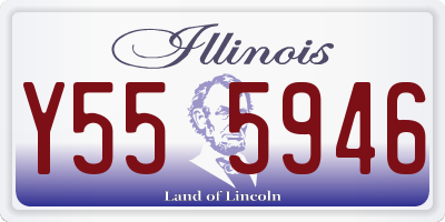 IL license plate Y555946