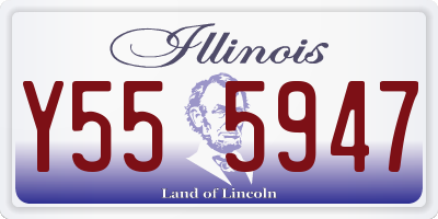 IL license plate Y555947