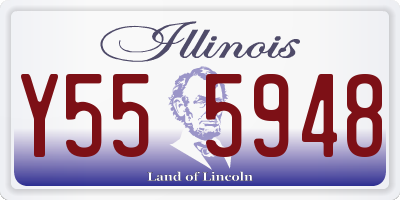 IL license plate Y555948