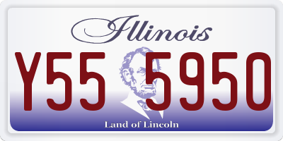 IL license plate Y555950