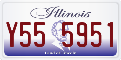 IL license plate Y555951