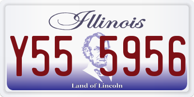 IL license plate Y555956