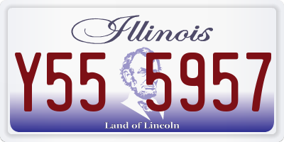 IL license plate Y555957
