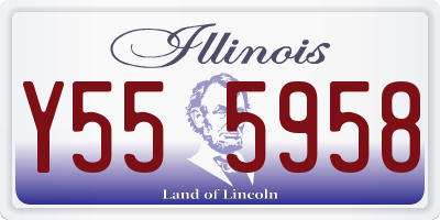 IL license plate Y555958