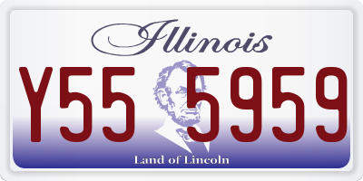 IL license plate Y555959