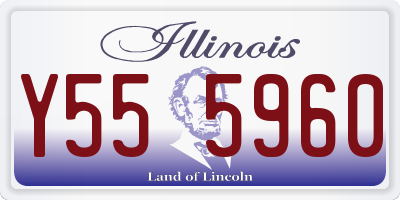 IL license plate Y555960