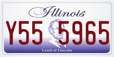 IL license plate Y555965