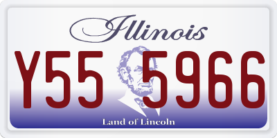 IL license plate Y555966
