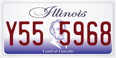 IL license plate Y555968