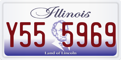 IL license plate Y555969
