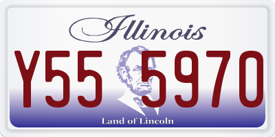 IL license plate Y555970