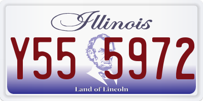 IL license plate Y555972
