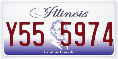 IL license plate Y555974