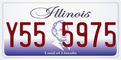 IL license plate Y555975