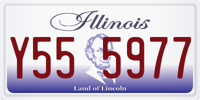 IL license plate Y555977