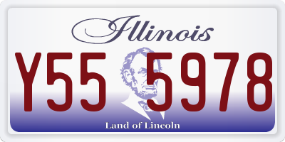IL license plate Y555978