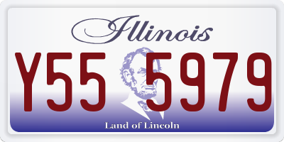 IL license plate Y555979