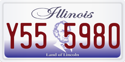 IL license plate Y555980