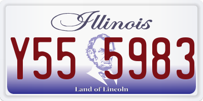 IL license plate Y555983