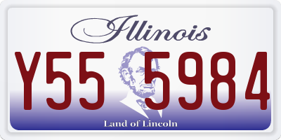 IL license plate Y555984