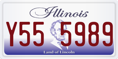 IL license plate Y555989