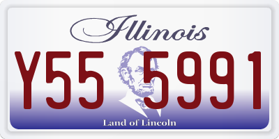 IL license plate Y555991