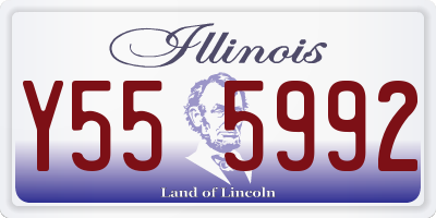 IL license plate Y555992