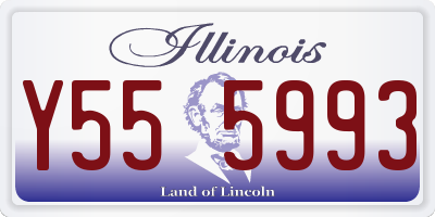 IL license plate Y555993