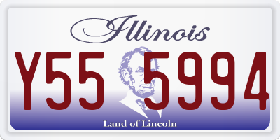 IL license plate Y555994