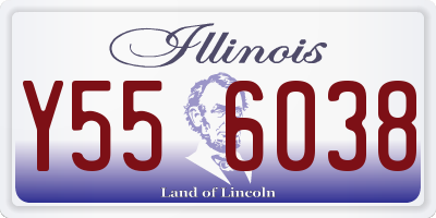 IL license plate Y556038
