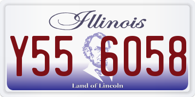 IL license plate Y556058