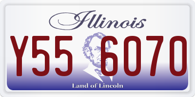 IL license plate Y556070