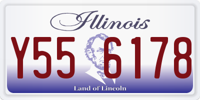 IL license plate Y556178