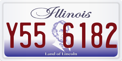 IL license plate Y556182