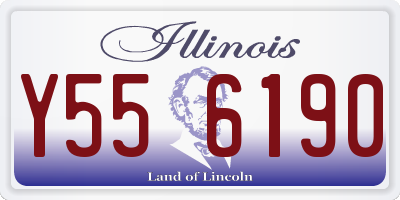 IL license plate Y556190