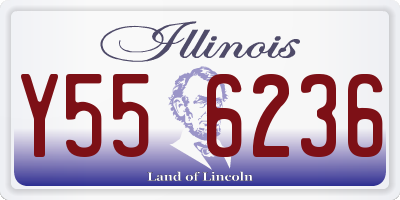 IL license plate Y556236