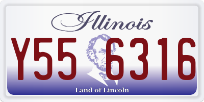 IL license plate Y556316
