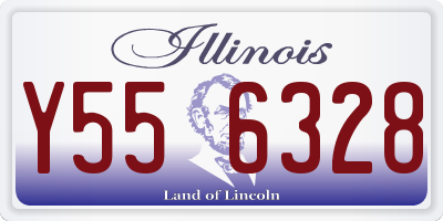 IL license plate Y556328