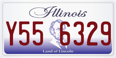IL license plate Y556329