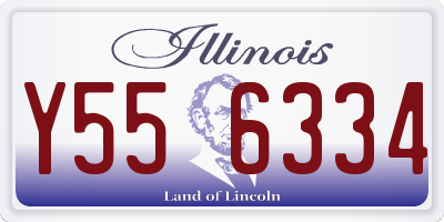 IL license plate Y556334