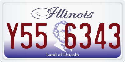 IL license plate Y556343