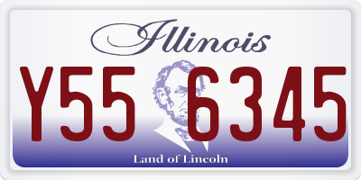 IL license plate Y556345